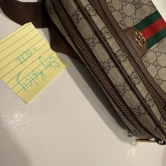 GUARANTEED AUTHENTIC*** Gucci Ophidia Belt Bag GG Coated Canvas - Picture 7 of 8